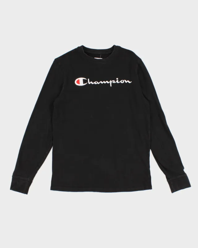 Champion Embroidered Long Sleeve T-Shirt - S made by Champion