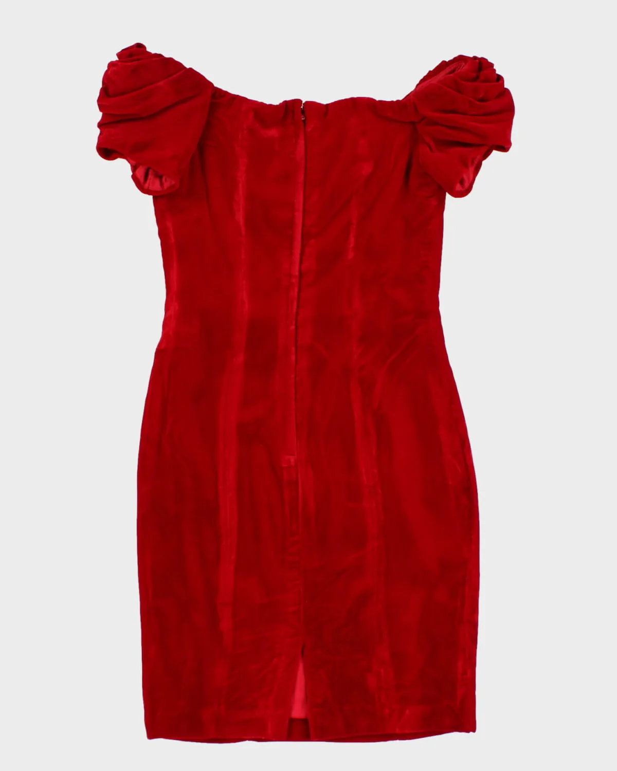 Perfect Red Velvet Dress - S sold by Rokit product image thumbnail 2