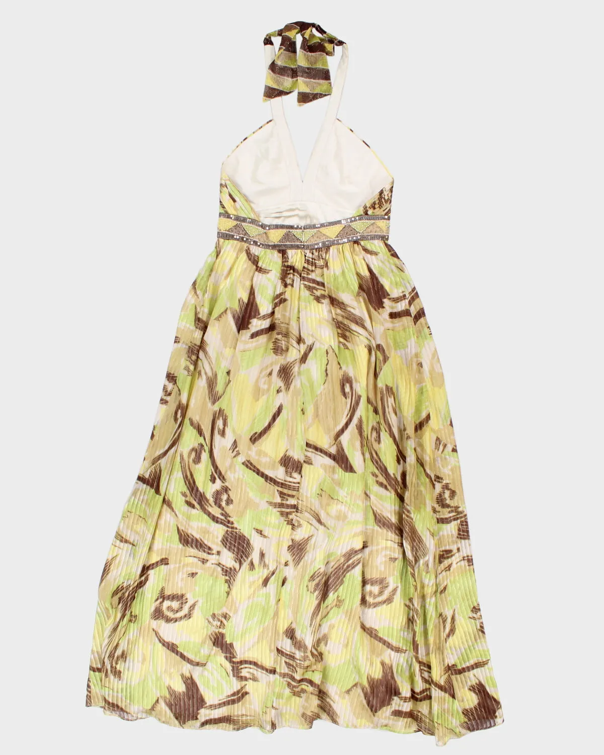 Y2K 00s BCBG MaxAzria Halter Neck Maxi Dress - S sold by Rokit product image thumbnail 2