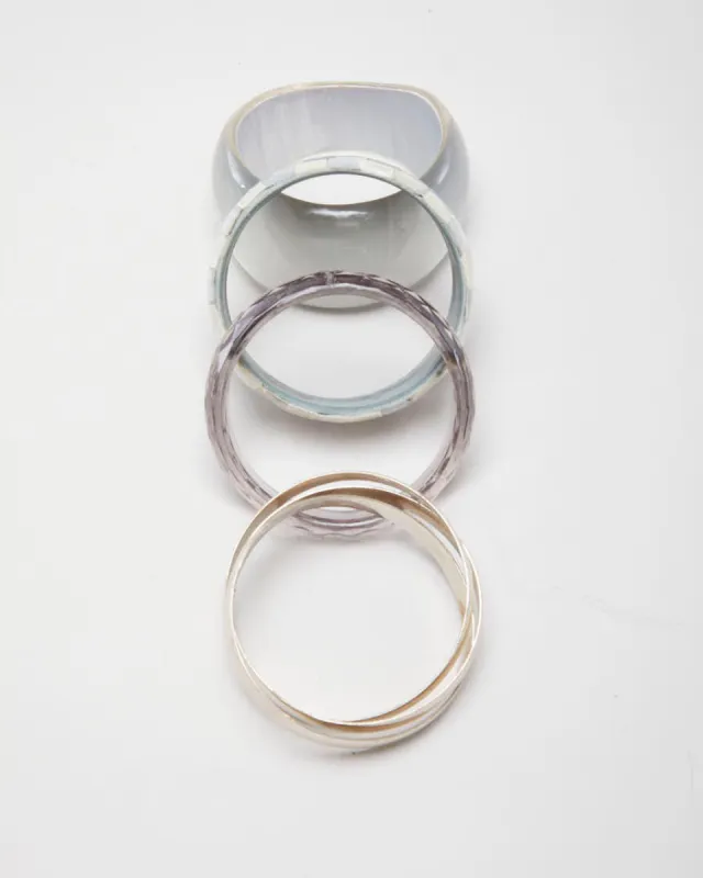 Vintage Grey Set of 4 Bangles made by Rokit