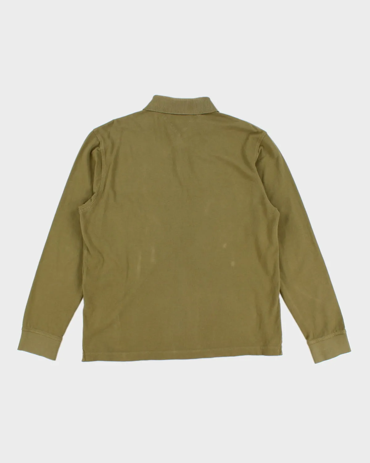 Tommy Hilfiger Long Sleeve Green Polo Shirt - L sold by Rokit product image thumbnail 2