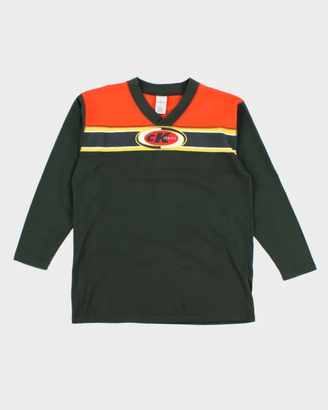 Y2K 00s Calvin Klein Long Sleeve T-Shirt - L sold by Rokit