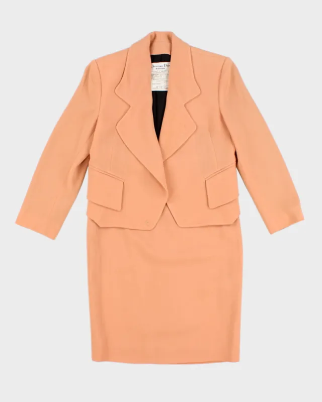 Vintage 70s Christian Dior Wool Skirt Suit - S made by Rokit