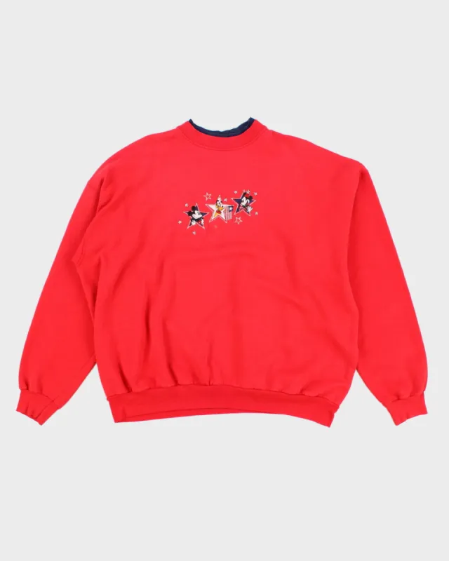00s Disney Embroidered Oversized Sweatshirt - XXXL sold by Rokit