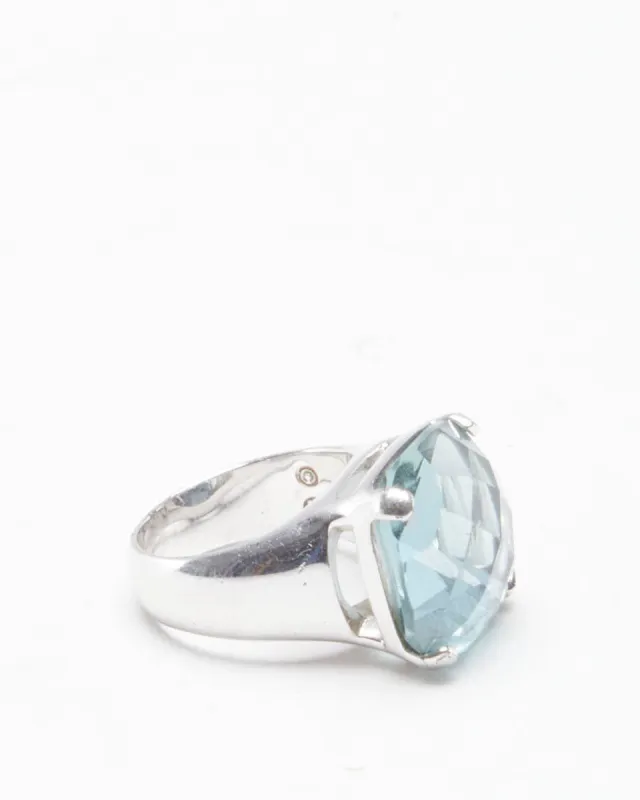 Swarovski Sterling Silver Cocktail Ring made by Rokit