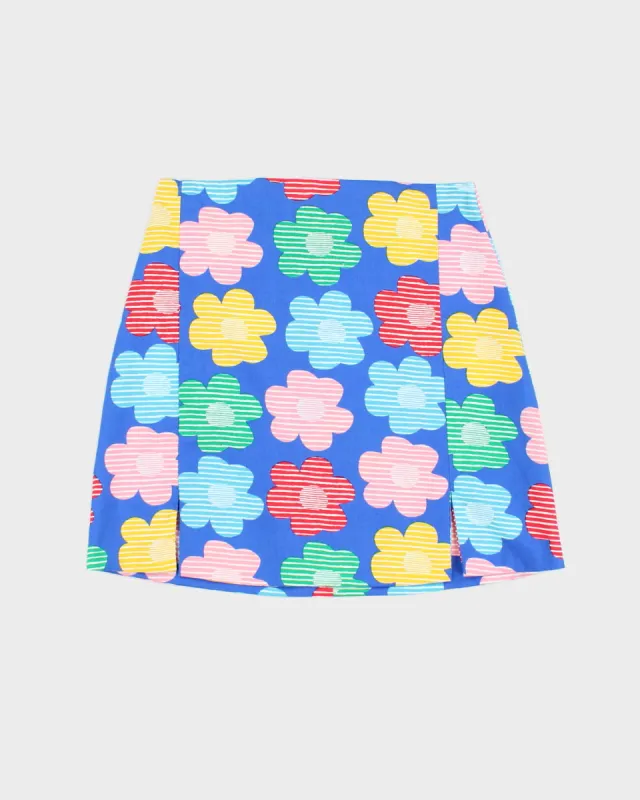 Vintage Handmade Flower Power Mini Skirt - XS sold by Rokit