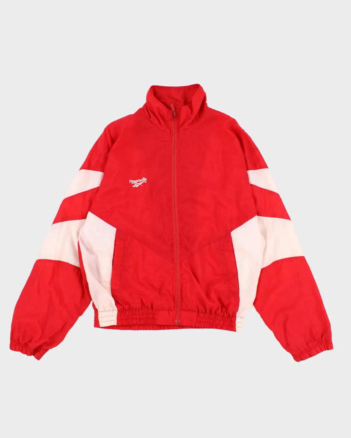 Vintage 90s Reebok Oversized Red Windbreaker - S sold by Rokit