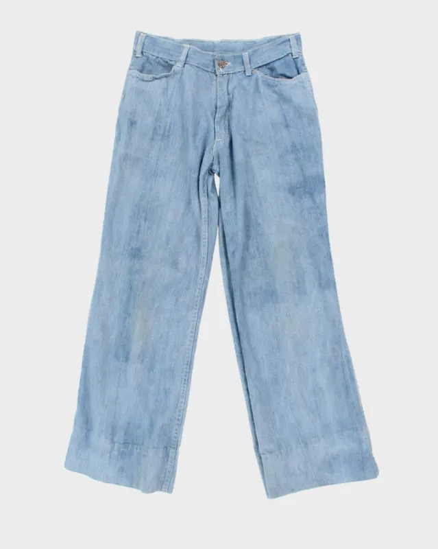 Vintage Hand Embroidered Blue Jeans - W:30 sold by Rokit