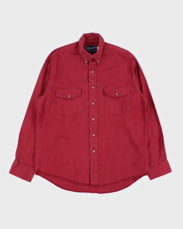 Vintage 80s Wrangler Red Shirt - XXL sold by Rokit