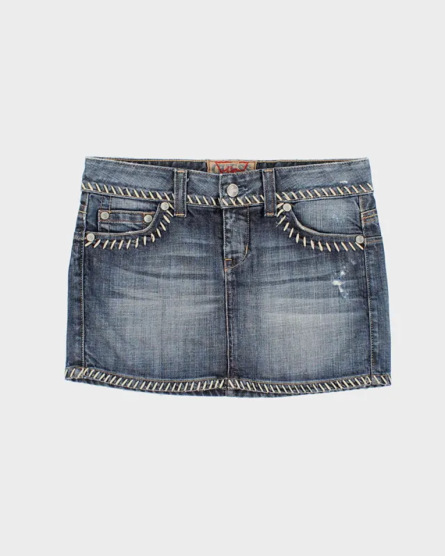 Y2K 00s Guess Denim Mini Skirt - M sold by Rokit
