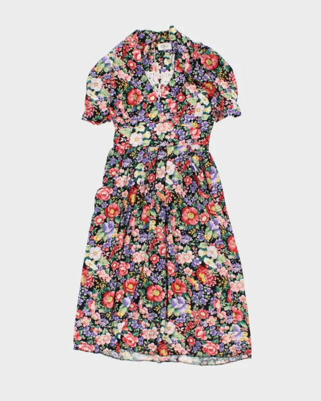 Vintage Fem Floral Dress - M sold by Rokit