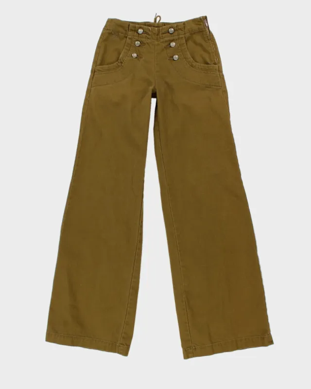French Connection Green Wide Leg Trousers - XS sold by Rokit