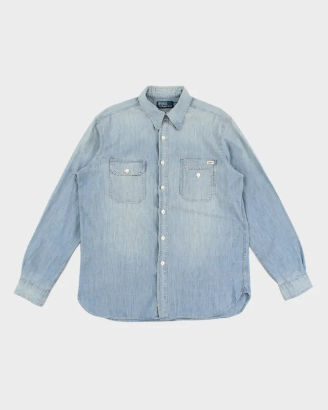 Classic 80's Denim Ralph Lauren Shirt - L sold by Rokit