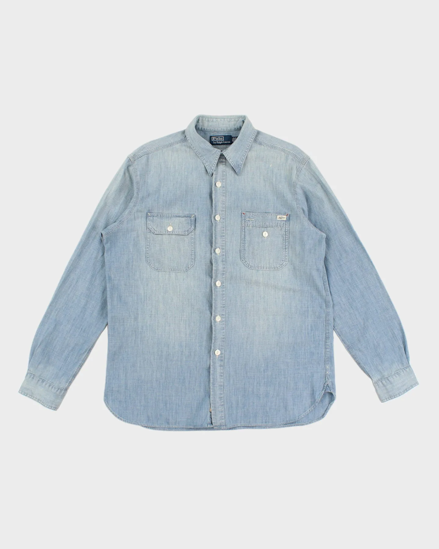 Classic 80's Denim Ralph Lauren Shirt - L sold by Rokit