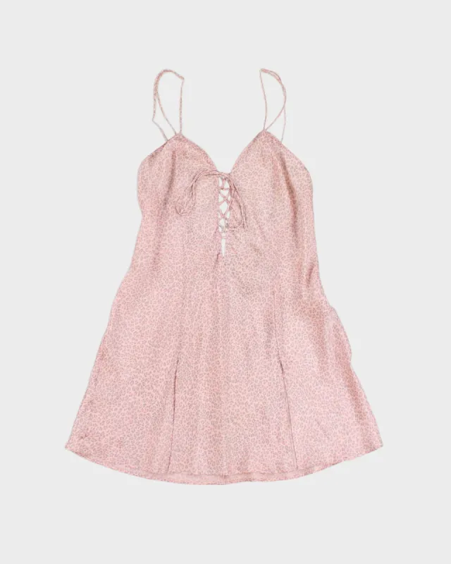 90's Vintage Silk Leopard Print Slip - XS made by Rokit