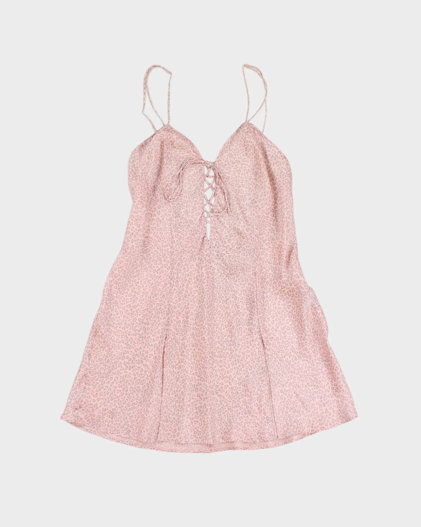 90's Vintage Silk Leopard Print Slip - XS sold by Rokit