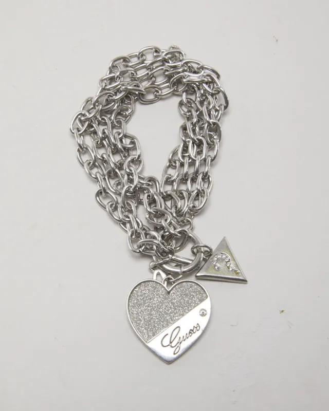 Y2K Guess Charms and Bar Chain Bracelet made by Guess