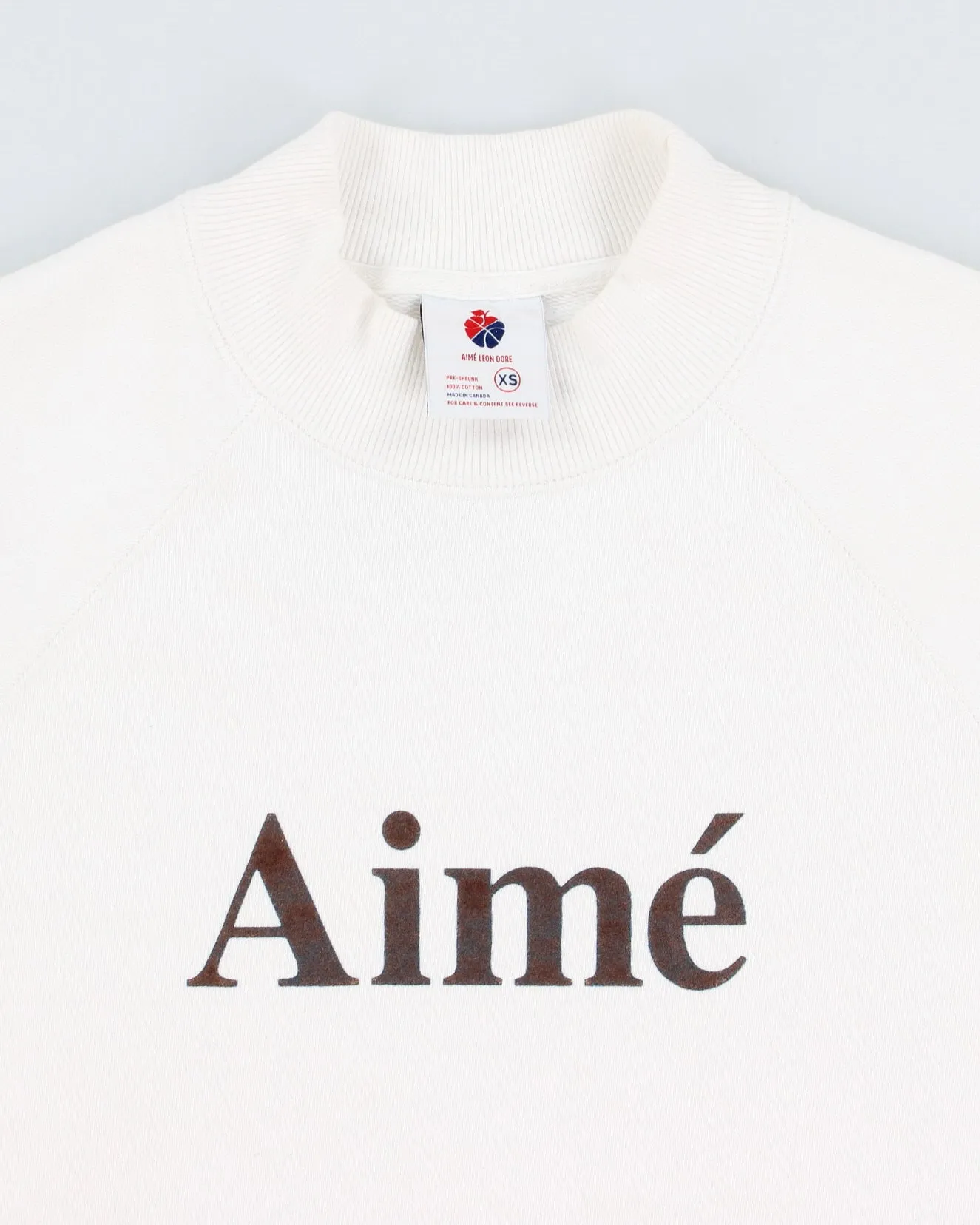 Aime Leon Dore White Crew Neck Sweatshirt - XS sold by Rokit product image thumbnail 3