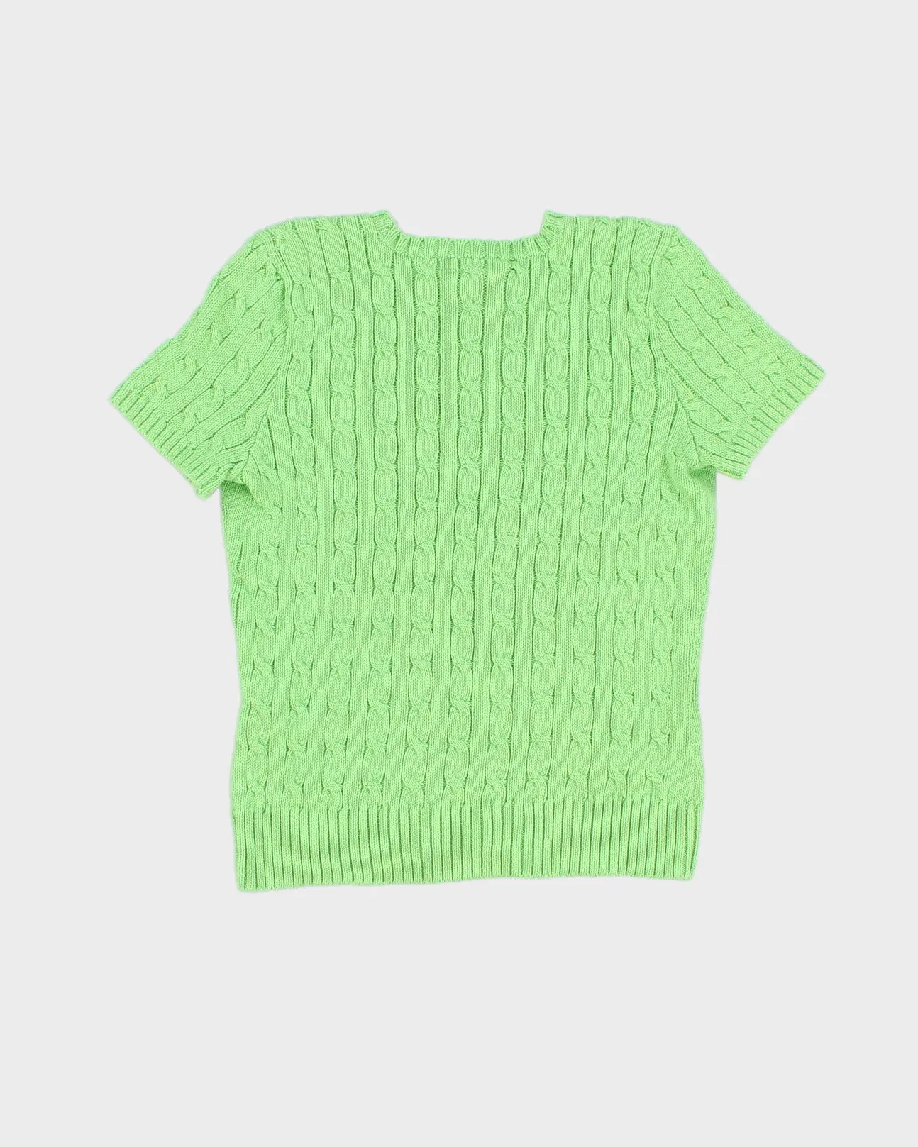 Green Ralph Lauren Short Sleeved Jumper - S sold by Rokit product image thumbnail 2