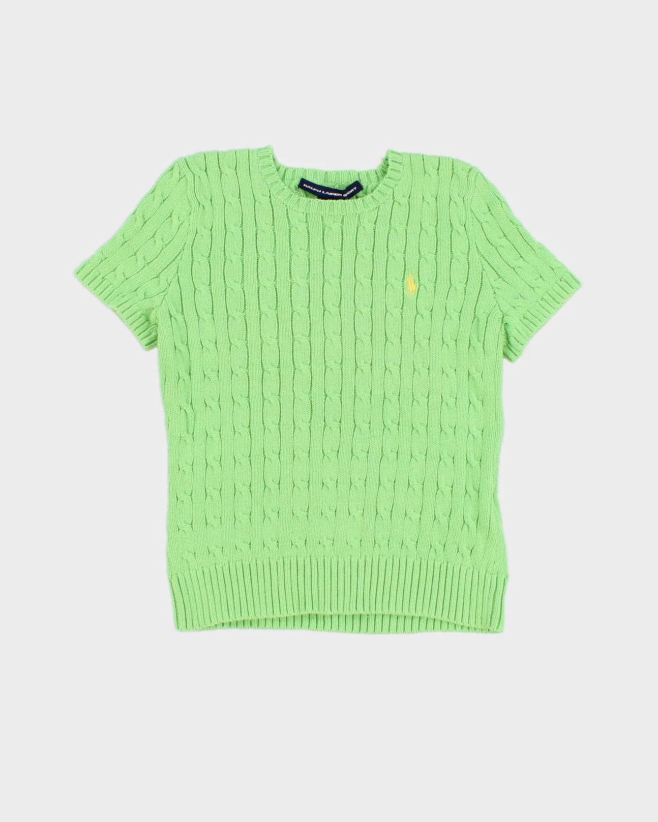 Green Ralph Lauren Short Sleeved Jumper - S sold by Rokit