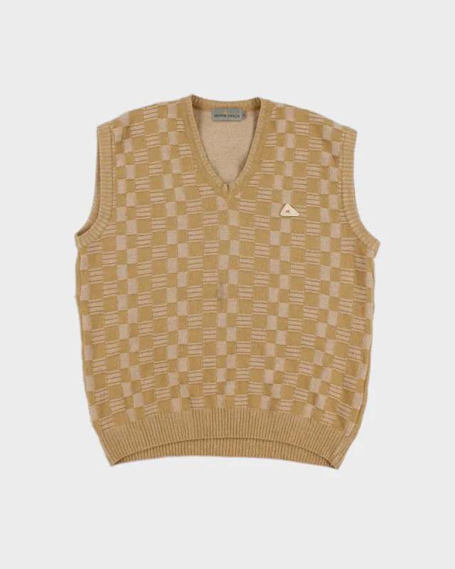 Vintage Monte Carlo Collection Check Vest - L sold by Rokit