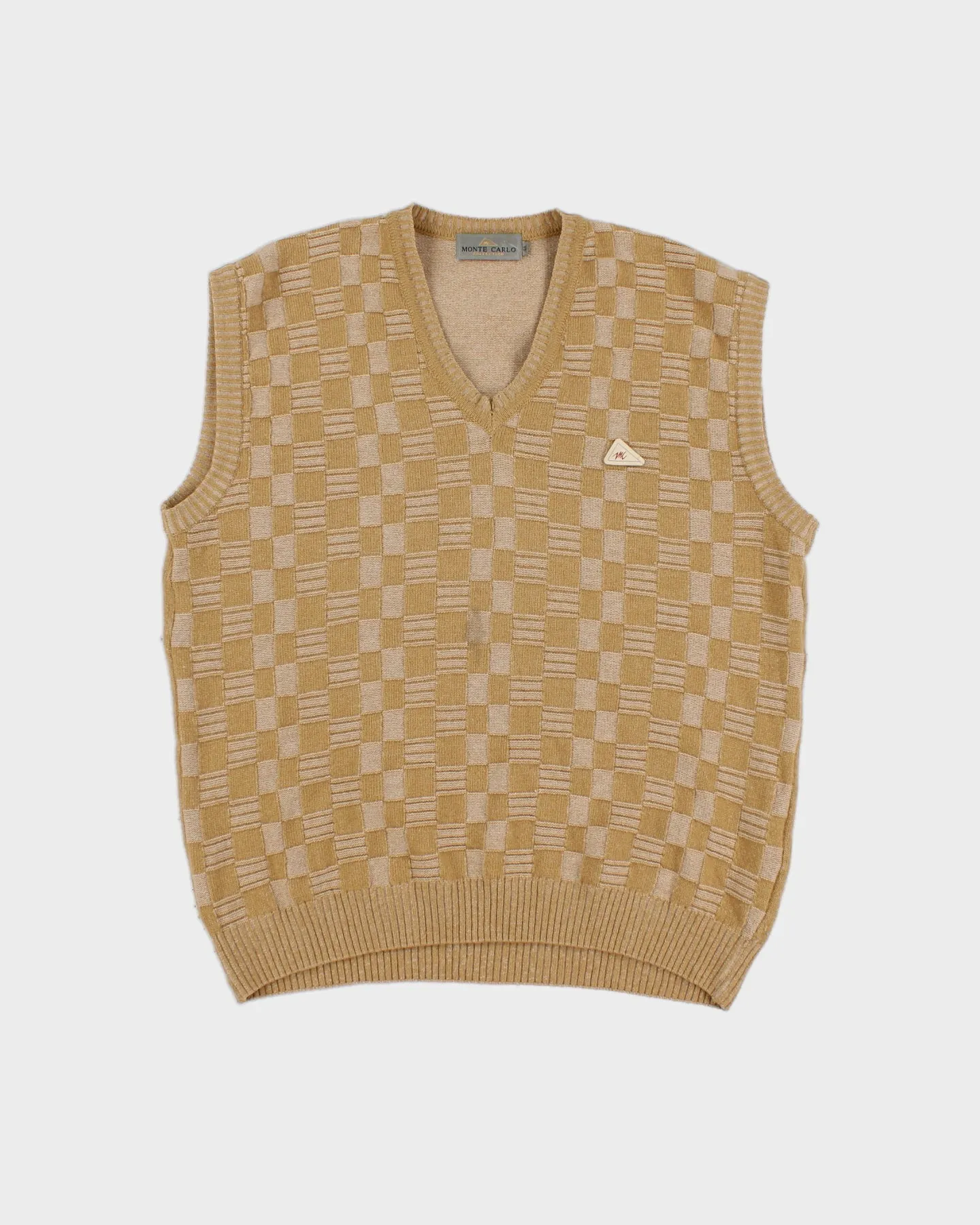 Vintage Monte Carlo Collection Check Vest - L sold by Rokit