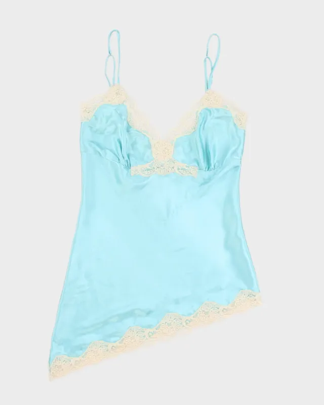 Y2K 00s Fairweather Blue Camisole - S sold by Rokit