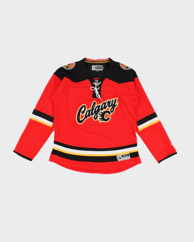 NHL x Calgary Flames Hockey Jersey - L sold by Rokit
