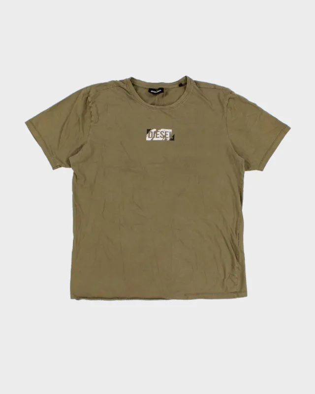 Diesel Green Logo T-Shirt - XXL sold by Rokit