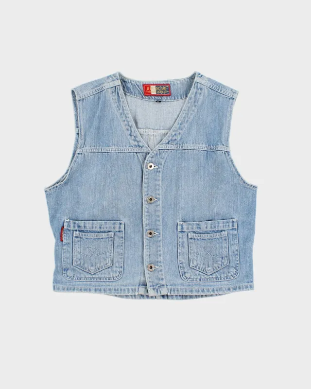 Vintage Jordache Denim Waistcoat - L sold by Rokit