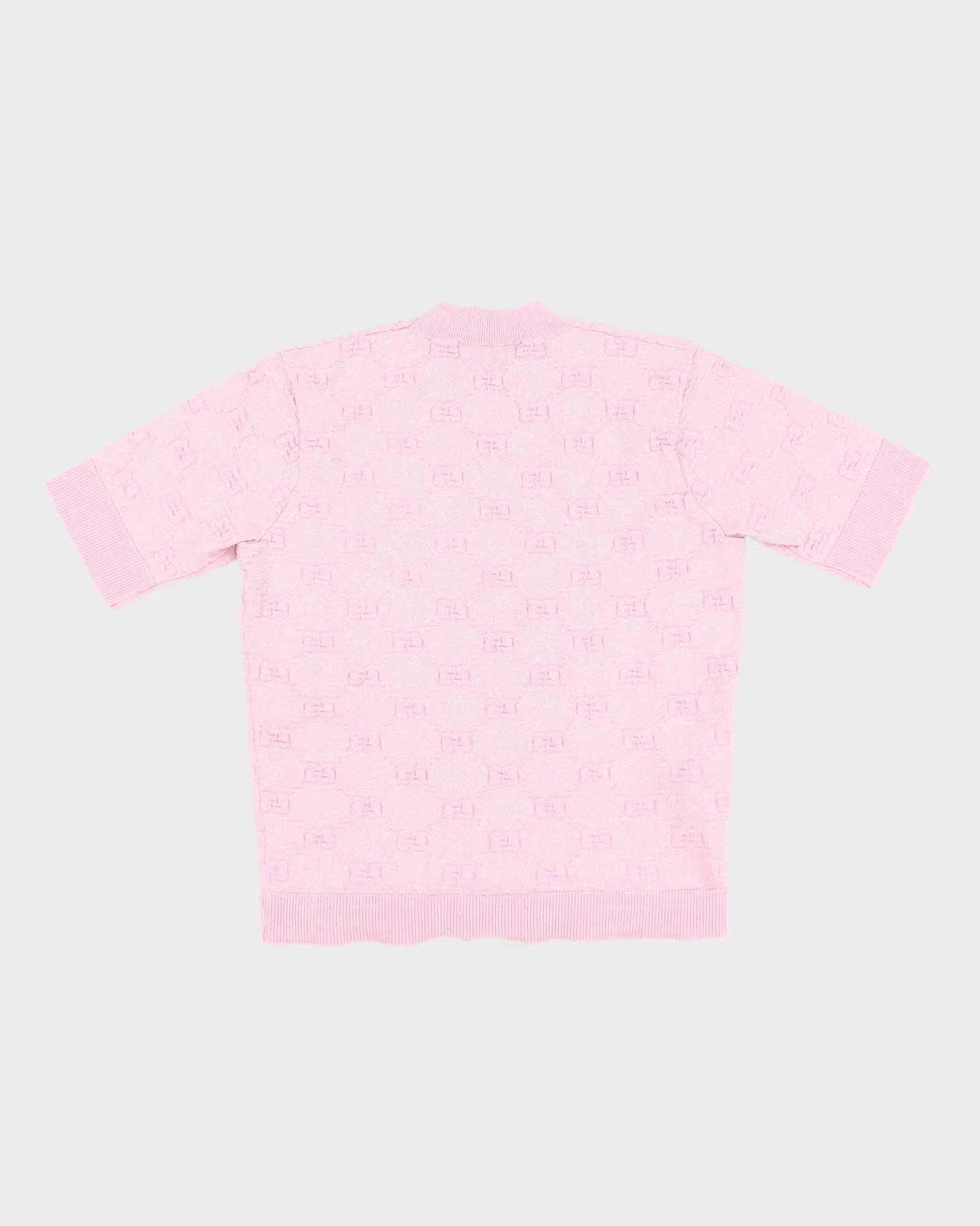 Gucci Pink Glittery Knit Sweater Top - S sold by Rokit product image thumbnail 2