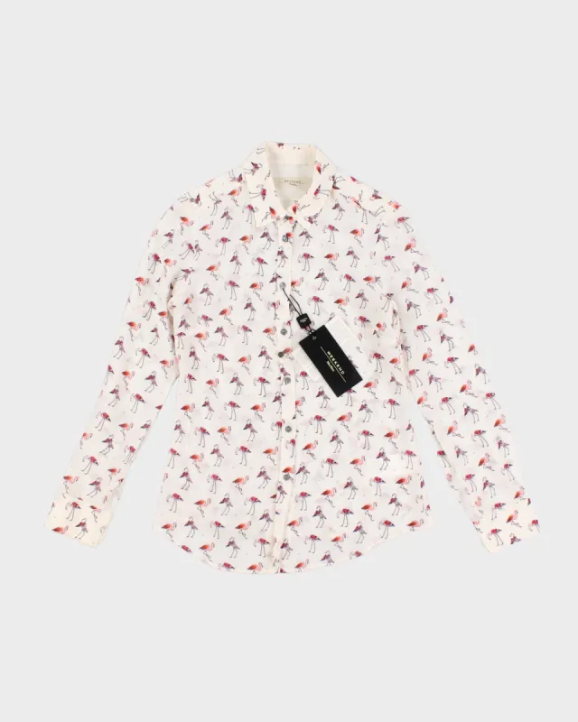 Weekend By MaxMara Flamingo Silk Shirt - S sold by Rokit