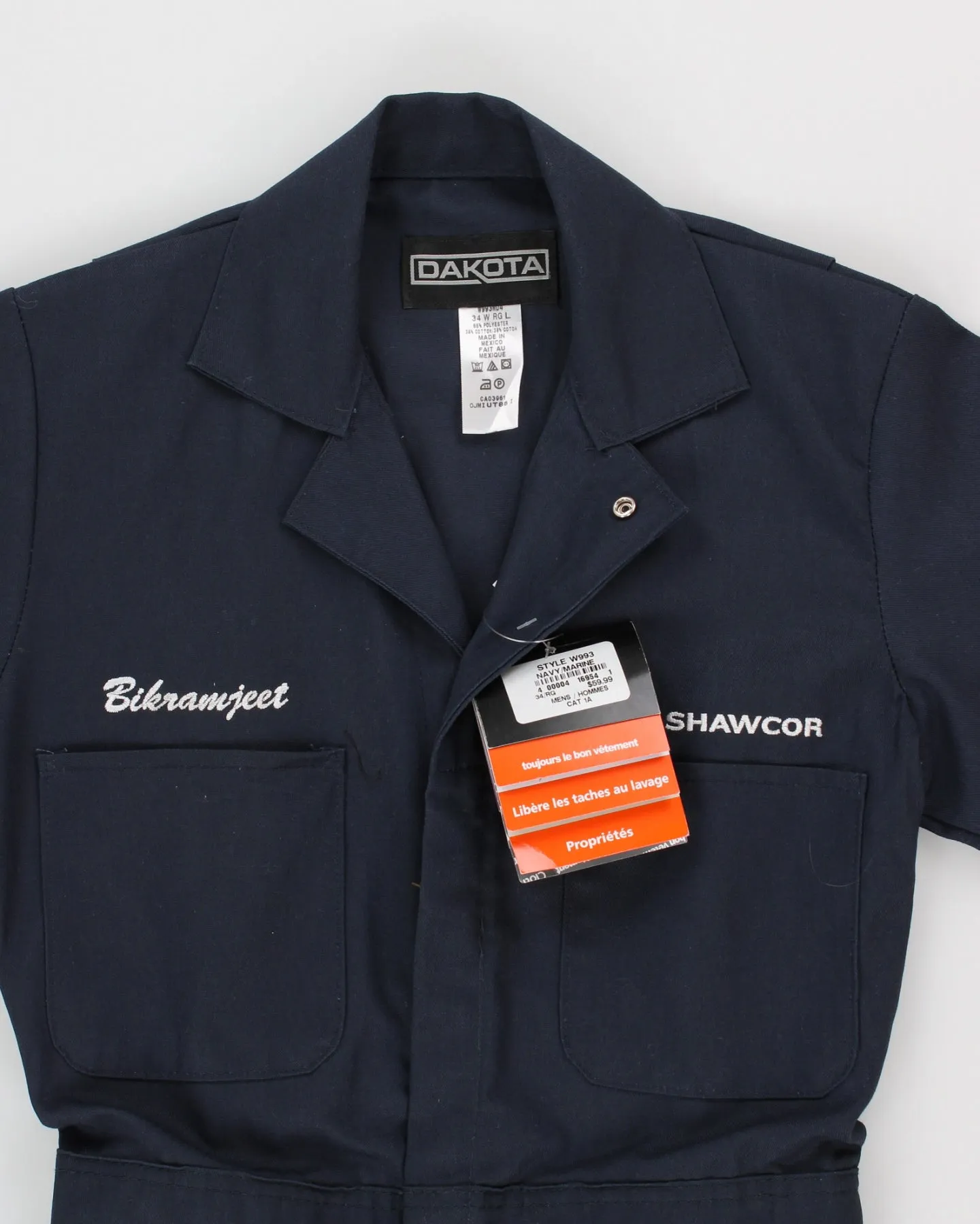 Deadstock Navy Workwear Overalls - XS sold by Rokit product image thumbnail 3