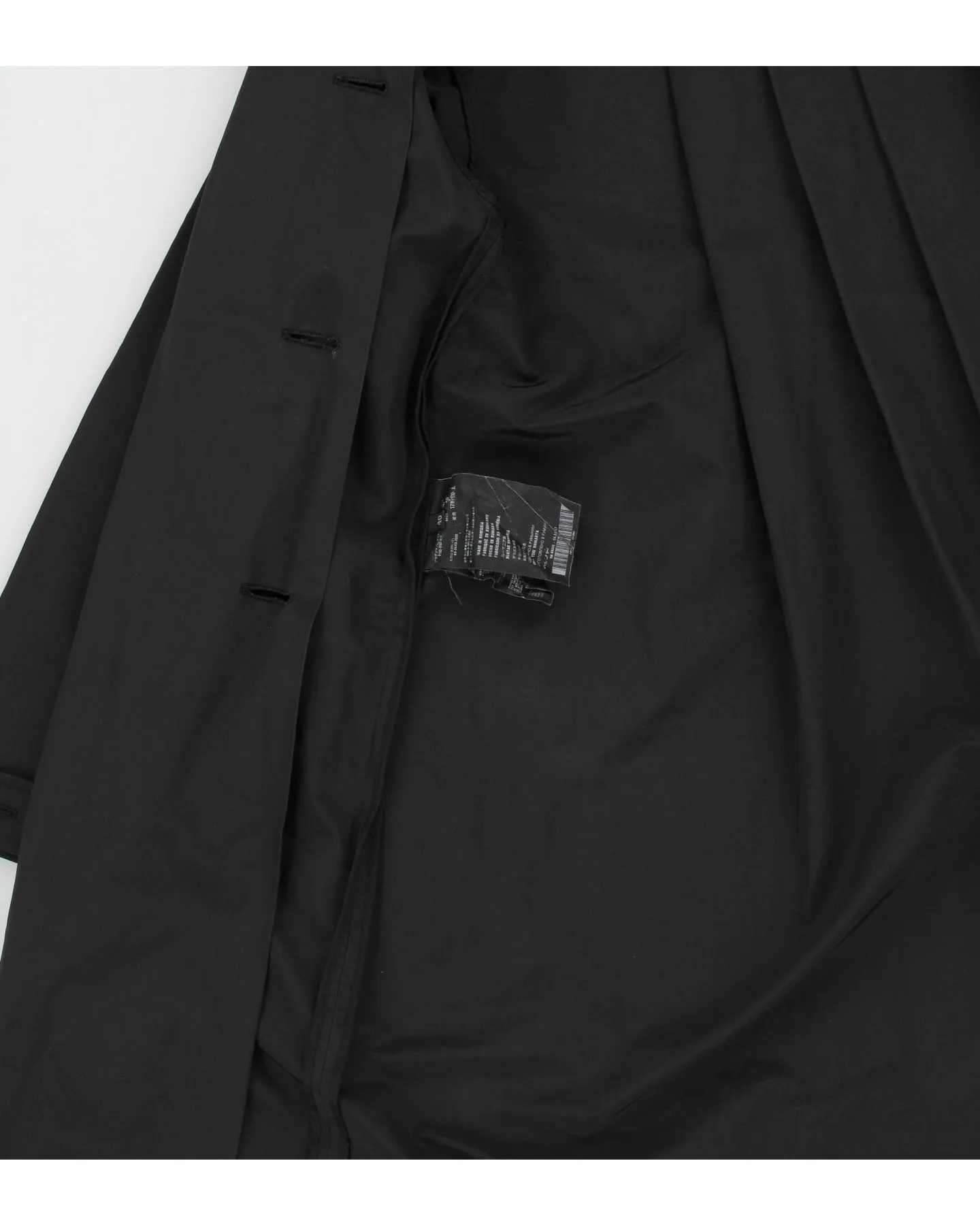 Prada Women's Black Collared Mac Coat - M sold by Rokit product image thumbnail 4