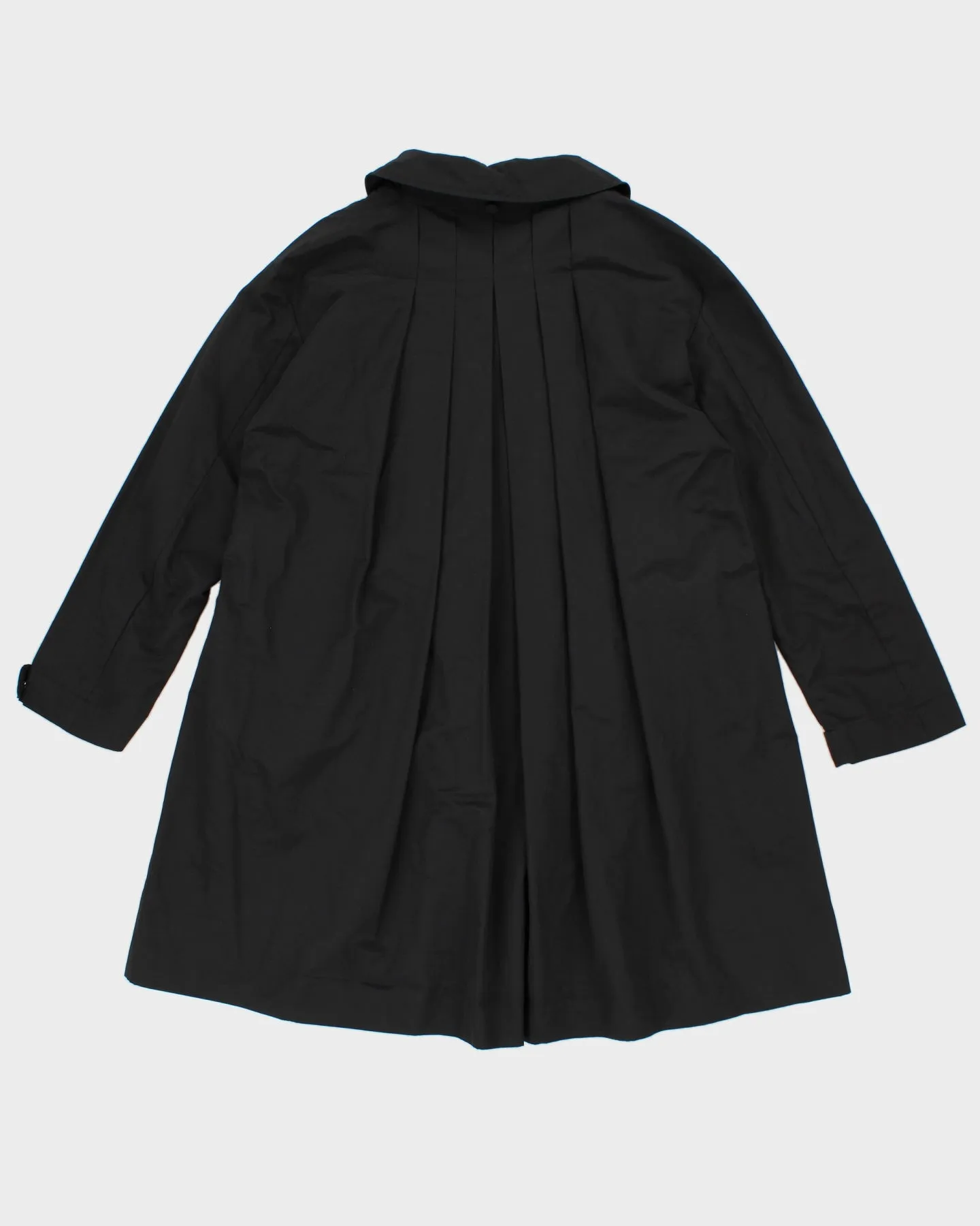 Prada Women's Black Collared Mac Coat - M sold by Rokit product image thumbnail 2