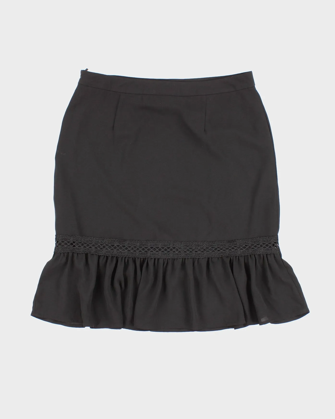 Karl Lagerfeld Black Lace Detail Mini Skirt - M sold by Rokit product image thumbnail 2