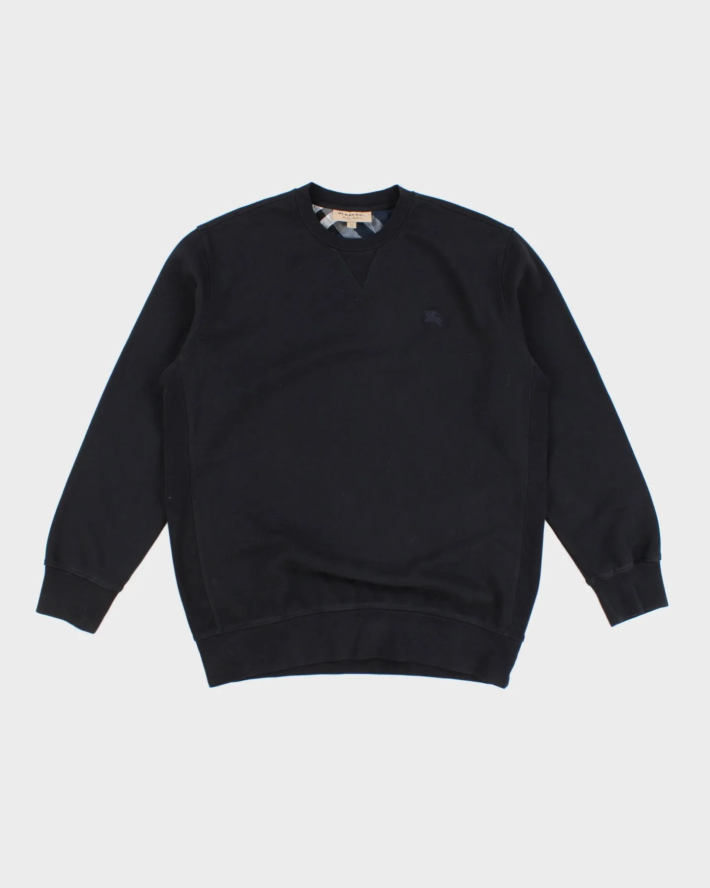 Burberry Navy Logo Front Crewneck Sweatshirt - XL sold by Rokit