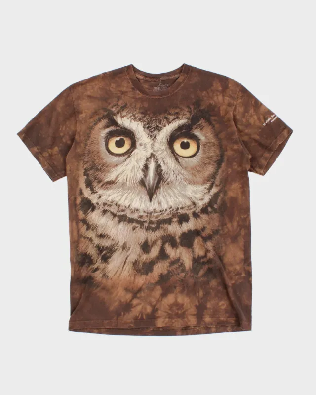 Vintage 00s The Mountain Owl Print T-Shirt - M sold by Rokit