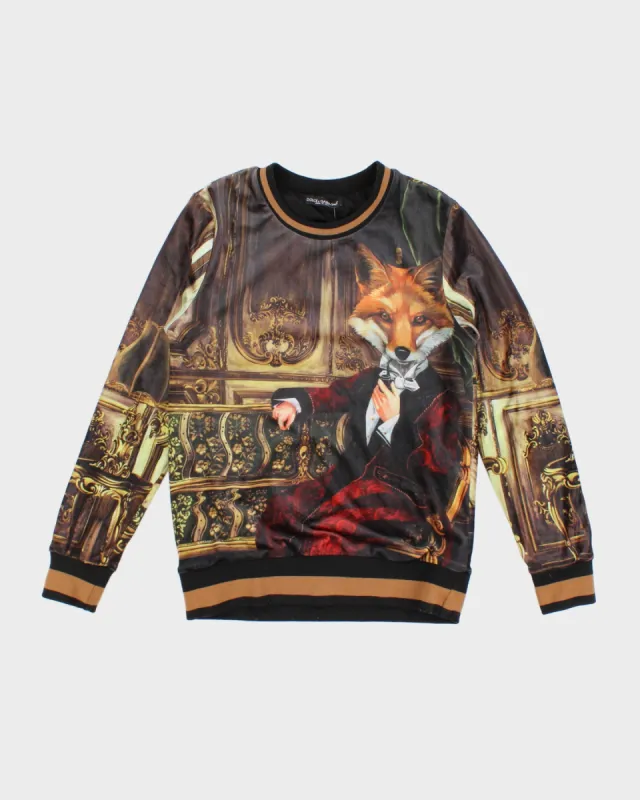 Dolce & Gabbana Velour Fox Sweatshirt - S made by Rokit