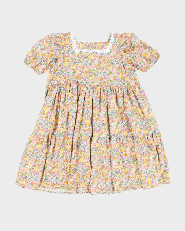 Vintage Handmade Floral Mini Dress - M/L sold by Rokit