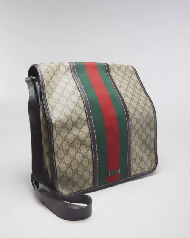 Gucci Monogram Messenger Bag sold by Rokit