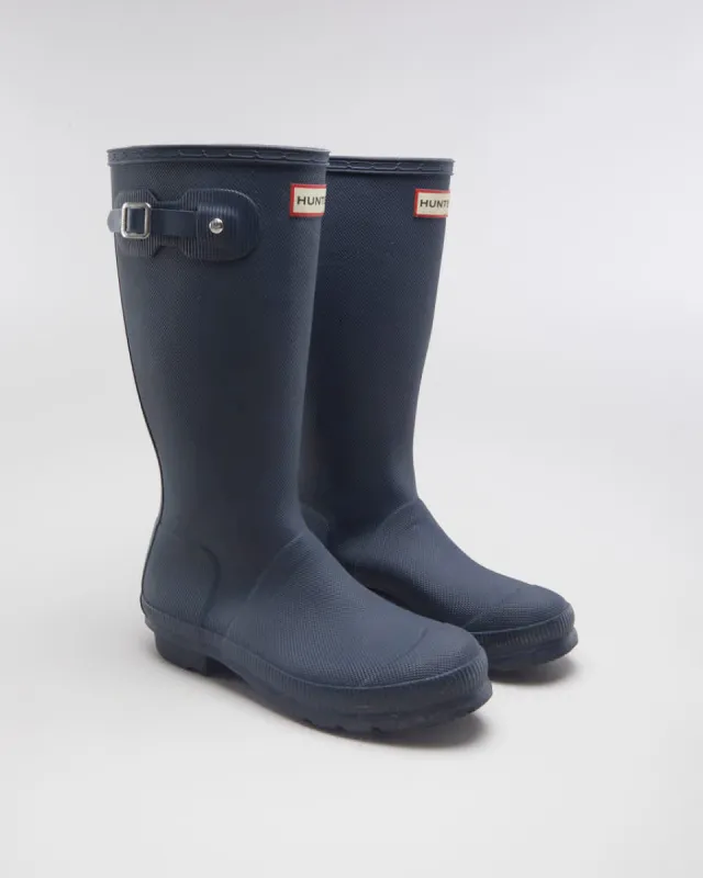 Hunter Navy Wellington Boots - EUR 37 sold by Rokit