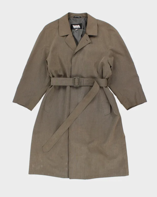 Vintage 90s Weatherman Brown Plaid Coat - L sold by Rokit