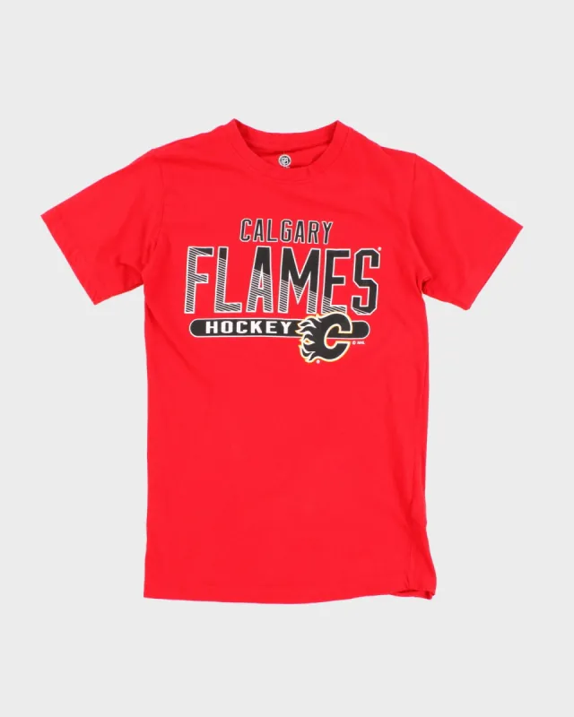 NHL x Calgary Flames Hockey T-Shirt - S sold by Rokit