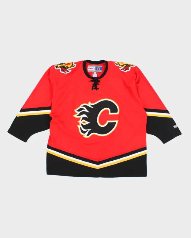 00s NHL x Calgary Flames Hockey Jersey - XL sold by Rokit
