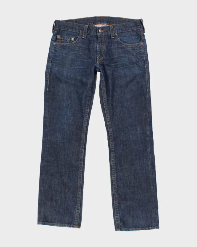 Y2K 00s True Religion Dark Wash Denim Jeans - W36 L33 sold by Rokit