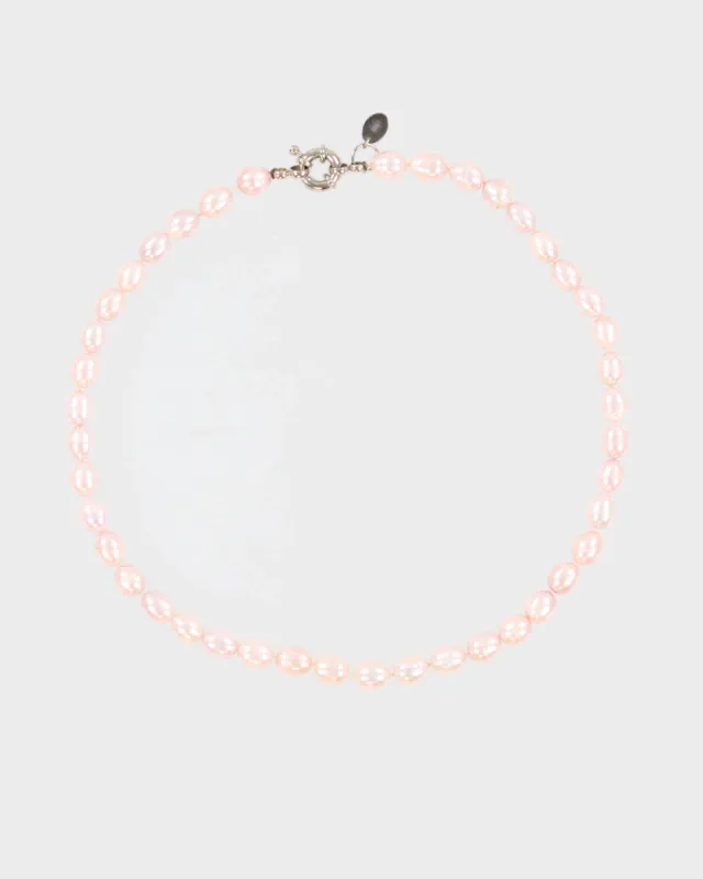 Kitale Blush Pink Freshwater Pearl Choker Necklace - O/S sold by Rokit