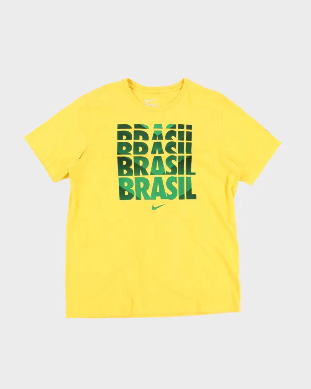 Brazil Nike Football Graphic T-Shirt - XL sold by Rokit