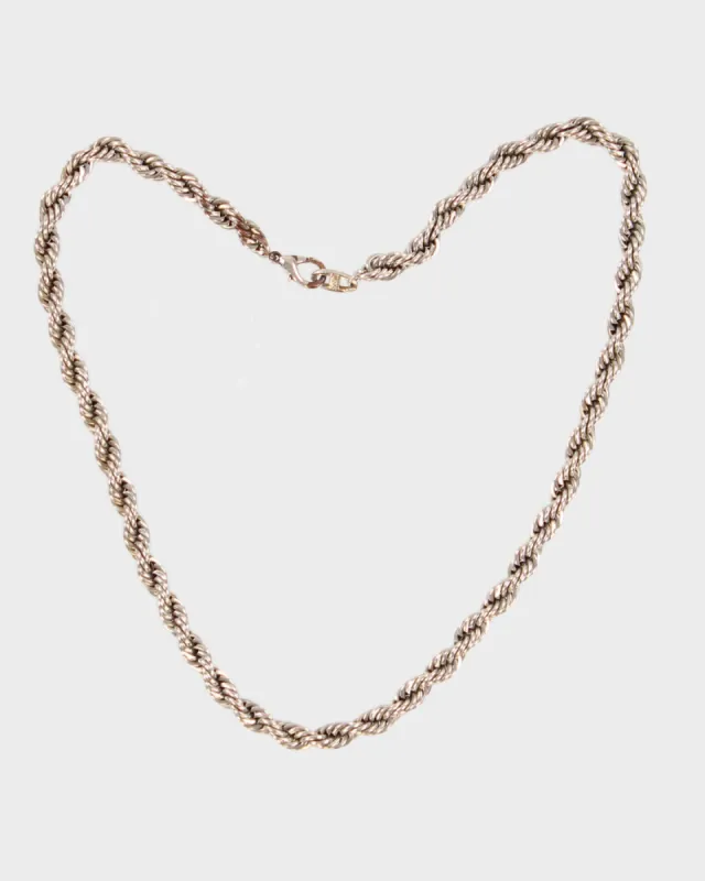 Vintage 18 Karat Gold Plated Chunky Chain Necklace - O/S sold by Rokit