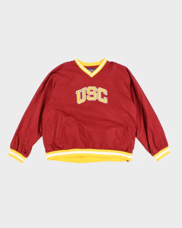 Vintage 00s Champs Maroon USC Pull Over Sweatshirt - XXL sold by Rokit
